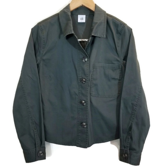 CAbi Crossroads Jacket Olive Green 2018 Collection - Picture 3 of 8